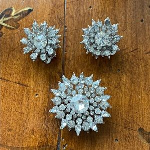 Karu vintage brooch and earrings